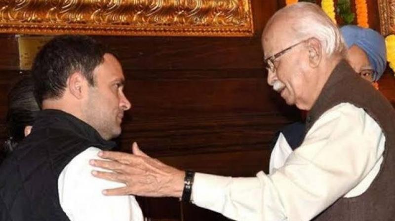 Rahul wishes Advani on 91st birthday