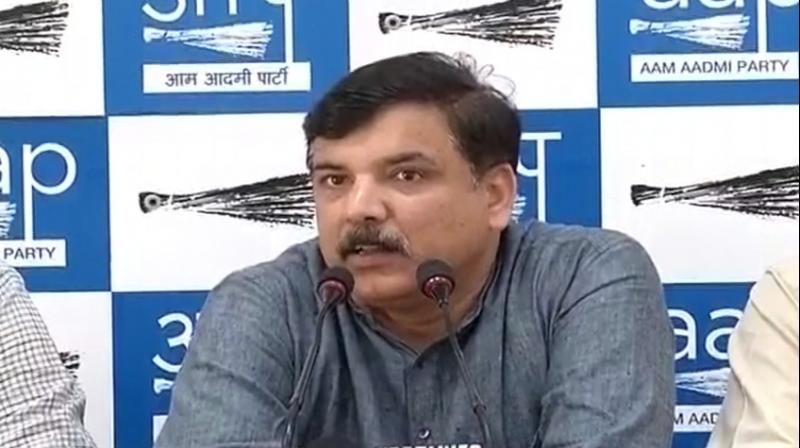 Senior AAP leader and Rajya Sabha MP Sanjay Singh 