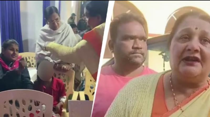 BJP's Anju Bhargava hitting visually impaired Christian woman over conversion goes viral 