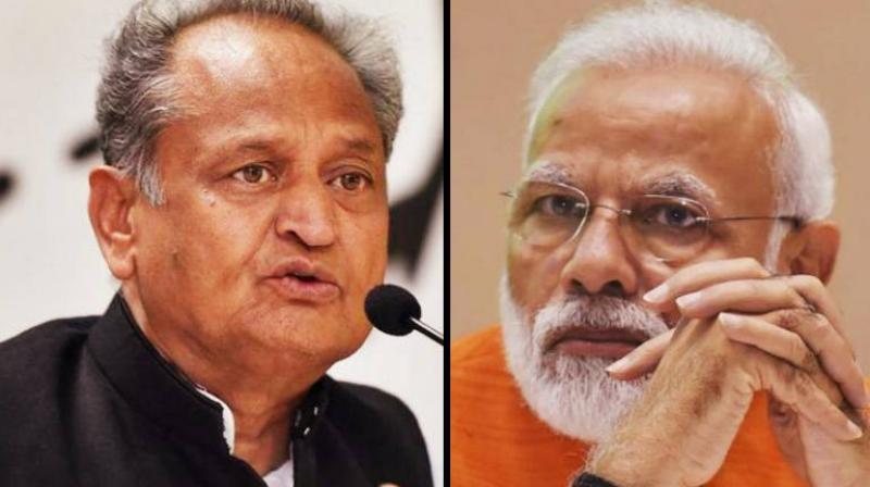 Ashok Gehlot and Narendra Modi