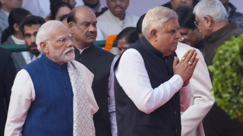 PM Modi Wishes Vice President Jagdeep Dhankhar Good Health After Resignation; Opposition Seeks Answers