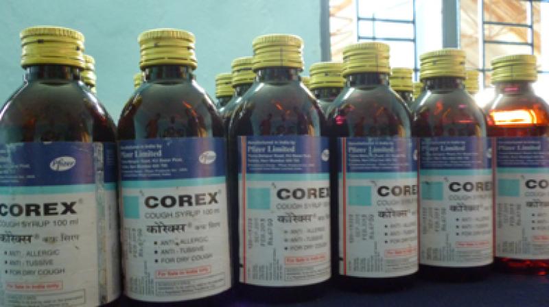 18000 bottles of Maxsoft and Corex seized