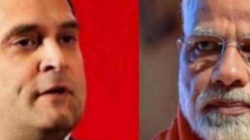 Rahul Gandhi and Narendra Modi