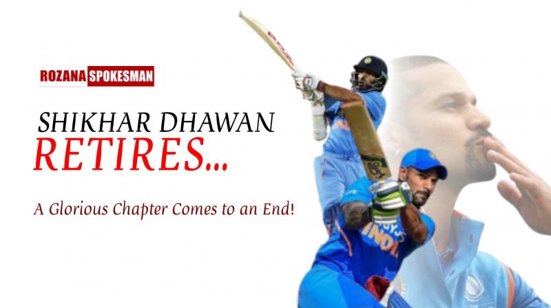 Shikhar Dhawan Announces Retirement; Let's Have A Look At Glorious Chapter Of Cricket 