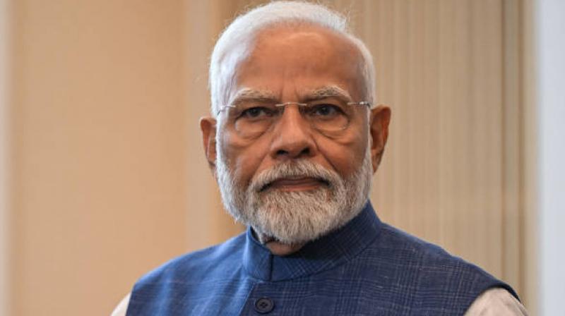 The Prime Minister warned against deepfakes and fabricated content, noting the need for authenticity labels for digital content. File Photo.