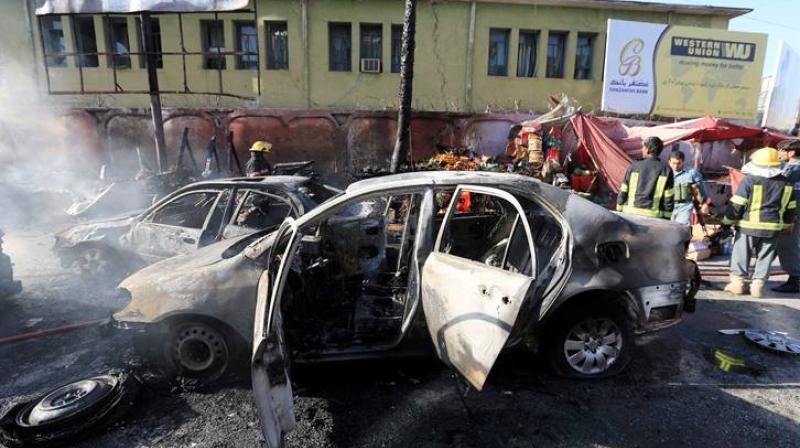 A Sikh man injured in the blast in Afghanistan