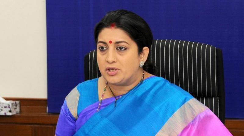 Union minister Smriti Irani