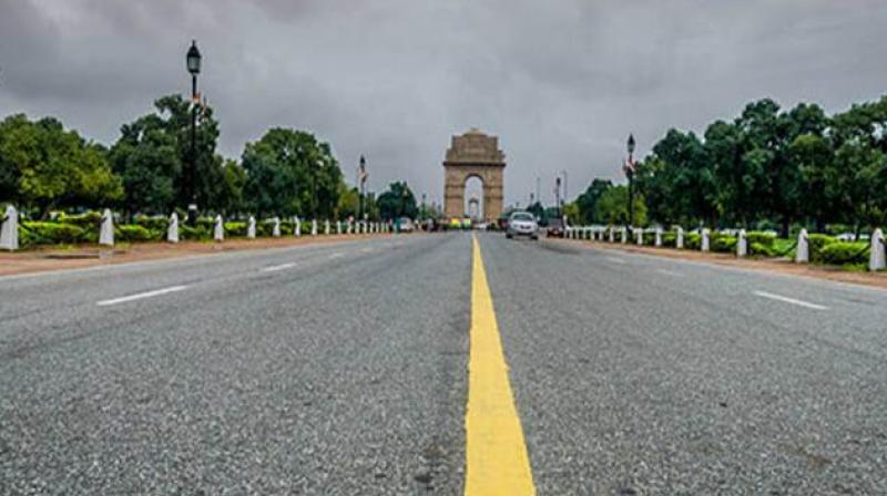 Cloudy morning in Delhi