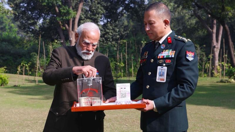 PM Modi expresses gratitude to defence forces on Armed Forces Flag Day