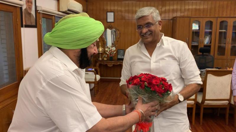 Captain Amarinder Singh and Gajendra Singh Shekhawat