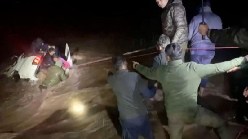 Poonch Tragic Accident: Two Go Missing, Seven Rescued after Car Falls into River