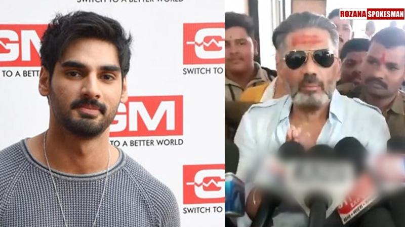 Ujjain, Madhya Pradesh: Suniel Shetty prays for son Ahan ahead of Border 2 release