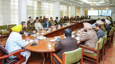 CM Bhagwant Mann Meeting with Punjab CPs & SSPs