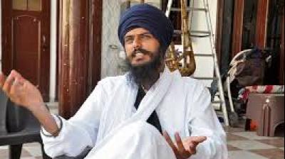 Amritpal Singh takes oath as Khadoor Sahib MP