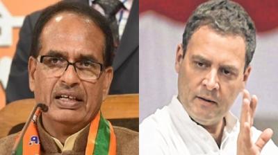 Shivraj Singh Chouhan and Rahul Gandhi