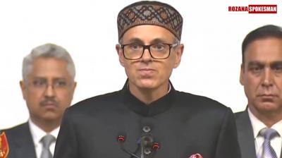 Omar Abdullah Sworn in as Chief Minister of Jammu and Kashmir at SKICC