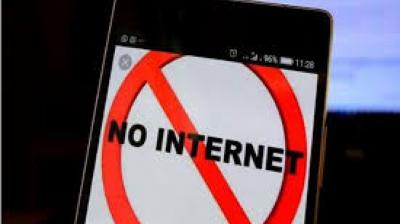 Internet suspended