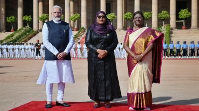 PM MODI, TANZANIA PRESIDENT & PRESIDENT DROUPADI MURMU