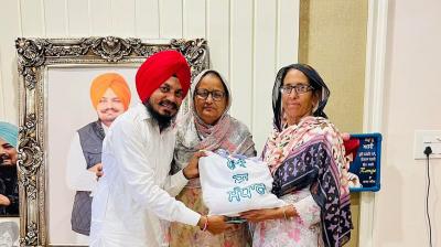 Pal Singh Samaon with Mata Charan Kaur