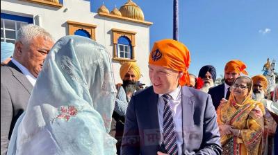 New Zealand PM Chris Hipkins at Takanini Gurdwara