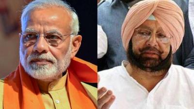 Narendra Modi and Capt Amarinder Singh
