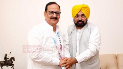 Arun Narang with CM Bhagwant Mann