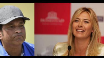 Sachin Tendulkar and Maria Sharpova