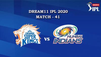 CSK VS MI  Match 41, DREAM11 IPL 2020, T-20 Match