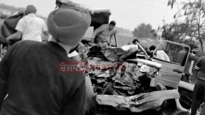 4 Killed After Car Collides With Bus in Firozpur 