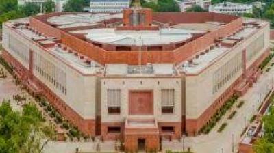 Both the ruling Bharatiya Janata Party and the Congress have issued three-line whips directing their Lok Sabha members to remain present in the House until Tuesday. File Photo.