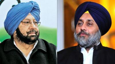 Capt Amarinder Singh and Sukhbir Badal