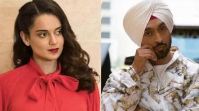 Kangana Ranaut and Diljit Dosanjh
