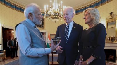 PM Modi with President Joe Biden & First Lady