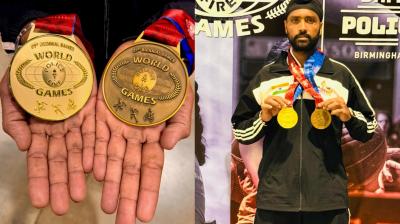 Manjit Singh Wins for India at World Police and Fire Games 2025