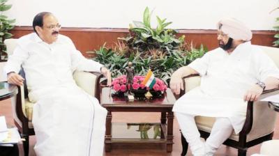 Captain Amarinder Singh and M. Venkaiah Naidu