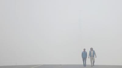 Delhiites woke up to a cold and foggy morning