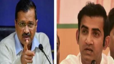 Arvind Kejriwal and Gautam Gambhir