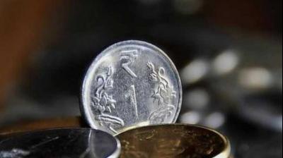 Rupee up 10 paise against dollar