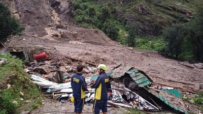 Landslide Hits Labour Camp in Uttarakhand’s Silai Band on Yamunotri Highway; 9 Missing, Rescue Operations Underway