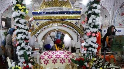Decoration at Gurdwara Sri Panja Sahib, Pakistan on the occasion of Khalsa Creation Day & Baisakhi