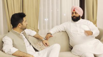 Raghav Chadha with Harjot Singh Bains