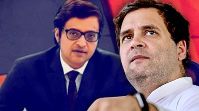 Arnab Goswami and Rahul Gandhi