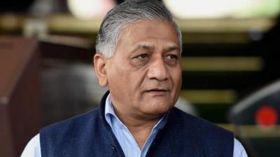 Minister of State for External Affairs General V K Singh