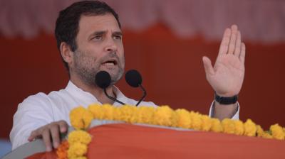 Congress president Rahul Gandhi