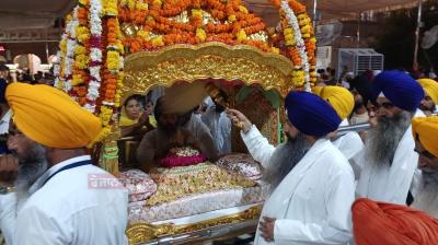Palki Sahib in Golden Temple