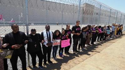 Where are the children? several women shout together