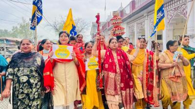 Joy Sweeps Punjab as Mann Government Announces Monthly Financial Assistance for Women; Celebrations Erupt with Traditional ‘Jaago' Processions File Photo.