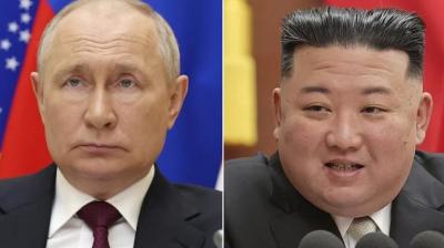 Korean Leader Kim Jong Un & Russian President Putin