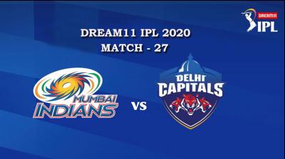 MI VS DC  Match 27, DREAM11 IPL 2020, T-20 Match