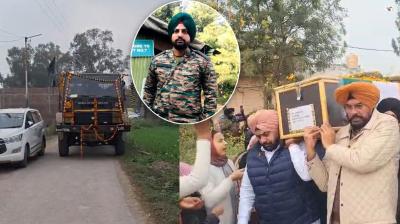 Mortal remains of Naik Subedar Pargat Singh arrive home; family appeals to Centre, state govts for support